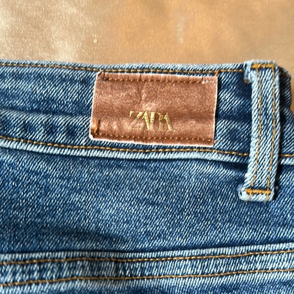 Zara Blue Flare Wide Leg Jeans - Picture 11 of 11